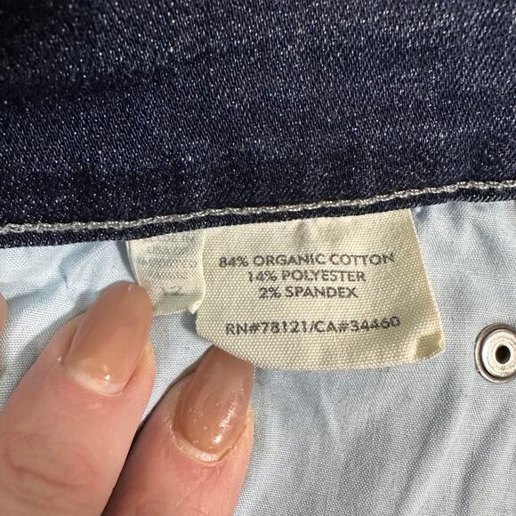 Eileen Fisher Dark Wash Straight Leg Jeans – Size 12 – MSRP $188 - Picture 6 of 8